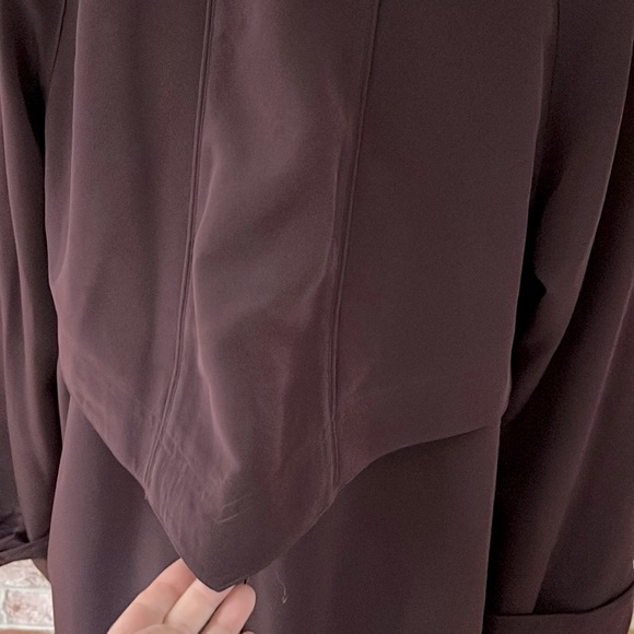 FLEET STREET Brown Full Zip Toggle Button Raincoat Jacket Size PM - Picture 10 of 16